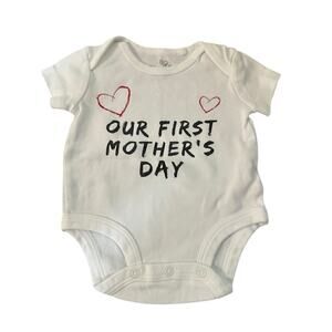 Oliver & Rain Our First Mother’s Day Graphic Bodysuit Baby Boy 3-6M